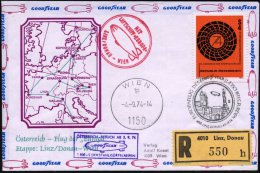 ÖSTERREICH 1974 (4.9.) SSt.: 4010 LINZ/EUROPAFLUG DES GOODYEAR-LUFTSCHIFFES "EUROPA"hiff-SU (Luftschiff... - Other & Unclassified