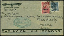 BRASILIEN 1931 (20.10.) 2,500 $/200 R. Zeppelin U. 400 R. Merkur + Grüner Zepp.-HdN: ZEPPELIN - CONDOR = 3.... - Other & Unclassified