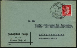 LAUCHA (UNSTRUT)/ Segelfliegerstadt.. 1944 (12.8.) HWSt = Segelflugzeug Auf (unten Etw. Verkürztem) Firmen-Bf.... - Other & Unclassified