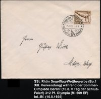 Fliegerlager WASSERKUPPE/ B.GERSFELD/ (Rhön)/ Rhön-Segelflig Wettbewerb 1936 (16.8.) SSt = Adler (=... - Other & Unclassified