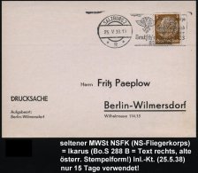 SALZBURG 2/ *R*/ NSFK/ Das NS-Fliegerkorps/ Fliegt Für/ Großdeutschland../ Deutschlandflug../ 22.-29.Mai... - Other & Unclassified