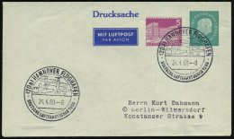 (20) HANNOVER FLUGHAFEN/ DT.LUFTFAHRTSCHAU 1960 (24.4.) SSt Auf Flp.-PU 5 Pf.LPD Berlin + 7 Pf. Heuss Berlin (Mi.PU... - Other & Unclassified