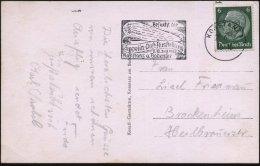 KONSTANZ 1/ Besucht Die/ Zeppelin-Post-Ausstellung 1938 (Juni) MWSt = Zeppelin , Klar Auf Bedarfs-Ak. (Bo.4 A) - Other & Unclassified
