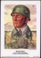 DEUTSCHES REICH 1940 (Okt.) Propaganda-Color-Spenden-Sonderblatt "Oberst Bräuer Der Erste Deutsche... - Other & Unclassified