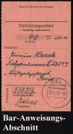 KIEL 1/ G 1942 (29.6.) 2K Auf Zahlkarten-Abschnitt An Fp.-Nr. 24 377 = 1. Komp. Fallschirmjäger-Pionier-Batl.,... - Other & Unclassified