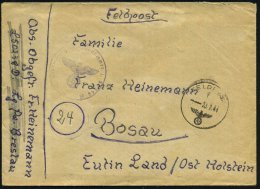 DEUTSCHES REICH 1944 (20.2.) 1K: FELDPOST/f/--- + Viol. 1K-HdN: Feldpostnr. L 50 349 = Stab Luftwaffen-Feld-Div. 15... - Other & Unclassified