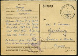 DEUTSCHES REICH 1944 (26.1./1.2.) 2x 1K: FELDPOST/b/--- + Je Viol. 1K-HdN: Feldpost-Nr. 49182 = Stab, 11.... - Other & Unclassified