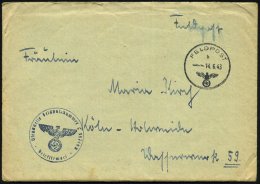 DEUTSCHES REICH 1943 (14.6.) 1K: FELDPOST/b/--- + Blauer 1K-hdN: Feldpostnr. L 34 749 (Lg. Pa. Königsberg) =... - Other & Unclassified