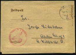 DEUTSCHES REICH 1943 (März/Okt.) 3x 1K: FELDPOST/b/--- + Roter 1K-HdN Bzw. Hs. Abs.: Feldpost-Nr. L 49 421... - Other & Unclassified