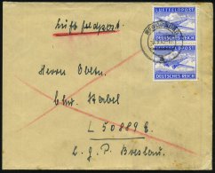 RENDSBURG/ A 1943 (5.6.) 2K Auf Paar Luftfeldpostmarke Gez. (Ju 52) Auf Luft-Feldpost-Bf. An Fp. Nr. L 50889, Lg.... - Other & Unclassified