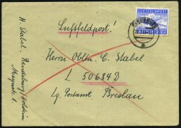 RENDSBURG/ A 1943 (27.3.) 2K Auf EF Luftfeldpostmarke Gez. (Ju 52) Auf Luft-Feldpost-Bf. An Fp. Nr. L 50 684, Lg.... - Other & Unclassified
