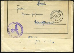 AHLHORN (OLDB)/ B 1942 (3.11.) 2K + Viol. 1K-Hdn: 2./ Feldausbildungsbataillon D. Luftwaffe Nr. 3 + Rs. Hs. Abs.,... - Other & Unclassified