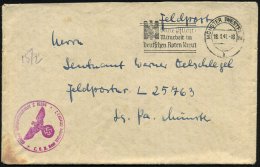 MÜNSTER (WESTF) 2/ B/ Deine Pflicht:/ Mitarbeit Im/ Deutschen Roten Kreuz 1941 (18.1.) MWSt + Roter 1K-HdN:... - Other & Unclassified