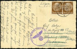 LIPPSTADT/ A 1940 (18.8.) 2K Auf 2x 3 Pf. Hindenburg + Viol. 1K-HdN: Flak - M E ß Z U G  (mot.) 56 Als... - Other & Unclassified