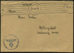 Hamburg 1943 (31.3.) Stummer Bd.MaSt. = Tarnstempel Hamburg + Viol. 1K-HdN: Feldpost Nr. L 05159 = Flak - S C H E I... - Other & Unclassified