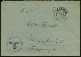 PARCHIM/ B 1940 (5.5.) 2K + Viol. 1K-HdN: Fl.(ieger) Horst Kdtr. Parchim/ Fl. Horst Kp. + Rs. Hs. Abs.,... - Other & Unclassified