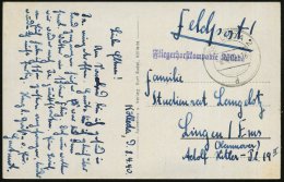 KÖLLEDA 2/ D 1940 (8.4.) 2K + Viol. 1L: Fliegerhorstkompanie Kölleda , S/w.-Feldpost-Ak.: Schloß... - Other & Unclassified