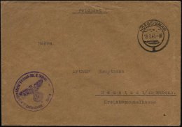 HOFGEISMAR/ C 1941 (19.2.) 2K + Viol. 1K-HdN: Feldpost-Nr. L 34446/ Luftpostamt Berlin = Fliegerhorst-Kdtr.... - Other & Unclassified