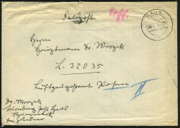 HAUS/ C 1941 (8.7.) 2K Auf Feldpost-Bf. An Feldpost-Nr. L 32035 = Fliegerhorst-Kdtr. E 260 III, LGPA Posen - Other & Unclassified