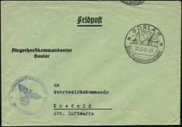 GOSLAR/ Harz/ Reichsbauernstadt 1942 (22.5.) HWSt + Viol. 1K-HdN: Fliegerhorstkommandantur Goslar / M U S I K K O R... - Other & Unclassified