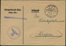 ERDING/ 700 Jahre/ Stadt Am Moos 1942 (30.7.) HWSt + Viol. 1L: Fliegerhorstkompanie Erding + Entspr.1K-HdN. , Klar... - Other & Unclassified