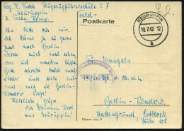 NEURUPPIN/ A 1942 (10.7.) 2K + Viol. 1K-HdN: Fliegerhorstkommandeur Neuruppin + Hs. Abs.:... - Other & Unclassified