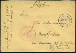 Merseburg 1943/44 3x Stummer 2K = Tarnstempel Merseburg + 2x Roter 1K-HdN: Flieger-Waffentechnische Schule 2/ 6.... - Other & Unclassified