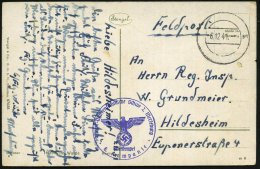 Merseburg 1941 (6.12.) Stummer 2K = Tarnstempel Merseburg + Viol. 1K-HdN: Flieger-Waffentechnische Schule 2... - Other & Unclassified