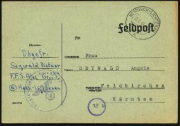 HESSISCH-LICHTENAU/ A 1944 (17.9.) 2K + Viol. 1K-HdN: Flugzeugführerschule A 42 + Hs. Abs. , Klar Gest.... - Other & Unclassified