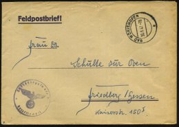 BAD WÖRISHOFEN/ E 1941 (30.6.) 2K + Viol. 1K-HdN: Luftkriegsschule 4 + Rs. Hs. Abs.: ".. Fliegerhorst.." (oben... - Other & Unclassified