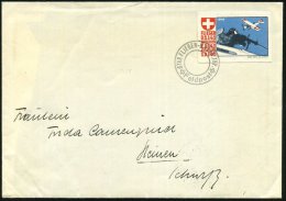 SCHWEIZ 1940 (9.5) Soldatenmarke "FLIEGER RS.I-40", Ungez. = Borschütze Am MG (u. Doppeldecker) 2K: STAB... - Other & Unclassified