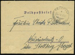 DT.BES.NORWEGEN 1943 (5.10.) 1K: FELDPOST/b/--- + Rs. Hs. Abs.: ".. L 36018 Luftgaupostamt Berlin" =... - Other & Unclassified