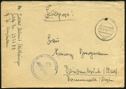 DT.BES.NIEDERLANDE 1942 (10.5.) Stummer 2K: U U = Tarnstempel +  Viol. 1K-HdN: Feldpostnr. L 07739 = Flieger-Rgt.... - Other & Unclassified