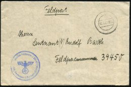 DT.BES.NIEDERLANDE 1941 (16.3.) Stummer 2K = Tarnstempel + Blauer 2K-HdN: Feldpostnr. L 04147/L.G.P.A. Amsterdam... - Other & Unclassified