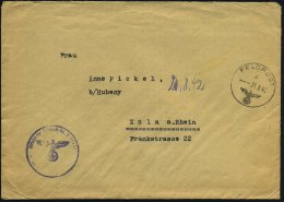 DT.BES.FRANKREICH 1942 (21.7.) 1K: FELDPOST/c/--- + Viol. 1K-HdN: Feldpost-Nr. L 27432 = Luft-Nachrichten-Abtl. 72... - Other & Unclassified