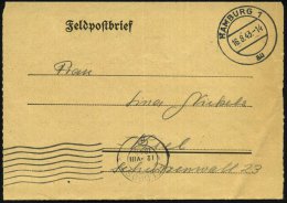 DT.BES.BELGIEN 1943 (12.VIII.) MaWellenSt.: FELDPOST/b = Brüssel (Mi.20) + Transit-2K: HAMBURG 1/au, Rs. Hs.... - Other & Unclassified