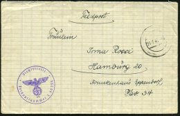 DEUTSCHES REICH /  RUSSLAND 1943 (25.7.) Stummer 2K = Tarnstempel + Viol. 1K-HdN: Feldpostnr. L 46 350/45 = Luftgau... - Other & Unclassified