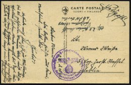 DEUTSCHES REICH /  FINNLAND 1943 (18.7.) Viol. 1K-HdN: Feldpostnr. L 40083/ Luftgaupostamt Berlin = Luftgau Stab  F... - Other & Unclassified