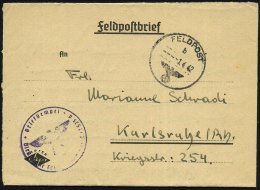 DEUTSCHES REICH 1942 (Apr.) 1K: FEDPOST/b/--- + 2 Verschiedene HdN: Feldpostnr. L 12 723 = Stab Flieger-Rgt. 52... - Other & Unclassified