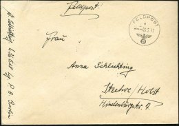 DEUTSCHES REICH 1942 (9.2.) 1K: FELDPOST/e/--- + Hs. Abs.: "L 36 518" LGPA Berlin = 1. Komp. Jagdgeschwader 5 ,... - Other & Unclassified