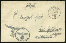 DEUTSCHES REICH 1940 (14.4.) 1K: FELDPOST/b/--- + Schw. 1K-HdN: Feldpost/F.P. Nr. 32 723 = Flak-Rgt. 291 + Silberne... - Other & Unclassified