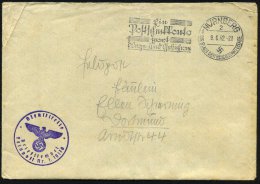 NÜRNBERG/ 2/ L/ DSDR/ Ein/ Postscheckkonto/ Spart/ Wege.. 1942 (9.6.) MWSt, Text Sütterlin + Viol.... - Other & Unclassified