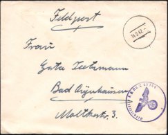 München 1942 (14.2.) Stummer, Aptierter HWSt = Tarnstempel München + Viol. 1K-HdN: F.P. Nr. L 05754 =... - Other & Unclassified