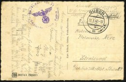 GUBEN/ M 1940 (11.3.) 2K + Viol. 1K-HdN: Sch./ Fl.(ieger) Ausb.(ildungs) Abt. 71/ Schülerkompanie Guben + Hs.... - Other & Unclassified