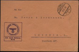 ZELTWEG/ *c* 1938 (18.11.) Weiterverwendeter, österr. 1K + Viol. Ra.-HdN: FdA/R/Fliegerhorstkdtt.... - Other & Unclassified