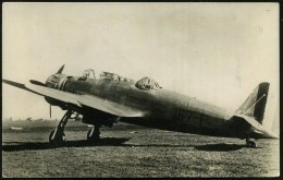 ITALIEN /  NIEDERLANDE 1939 (ca.) S/w.-Foto-Ak.: Breda "Ba 65", Bomber , Ungebr. (Verlag Sparo, Niederlande) - Other & Unclassified