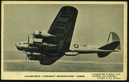 GROSSBRITANNIEN /  U.S.A. 1941 (ca.) Valentine´s "Aircraft Recognition" Cards Mit Bomber Boeing "Fortress I",... - Other & Unclassified