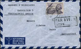 GRIECHENLAND 1947 (28.6.) 1000 Dr. Luftwaffe, EF = Vickers "Spitfire" , Klar Gest. (THESSALONIKI) Ausl.-Flp.-Bf.... - Other & Unclassified