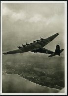 DEUTSCHES REICH 1942 (ca.) S/w.-Foto-Ak.: Messerschmitt Me 323 "Gigant", Fotograf: Marg. Thiel (Freigabe-Vermerk... - Other & Unclassified