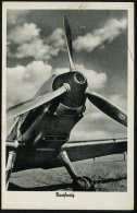 DEUTSCHES REICH 1940 (ca.) 2 Verschiedene S/w.-Foto-Ak.: Unsere Luftwaffe, Jagdeinsitzer Me 109: "Startfertig" U.... - Other & Unclassified